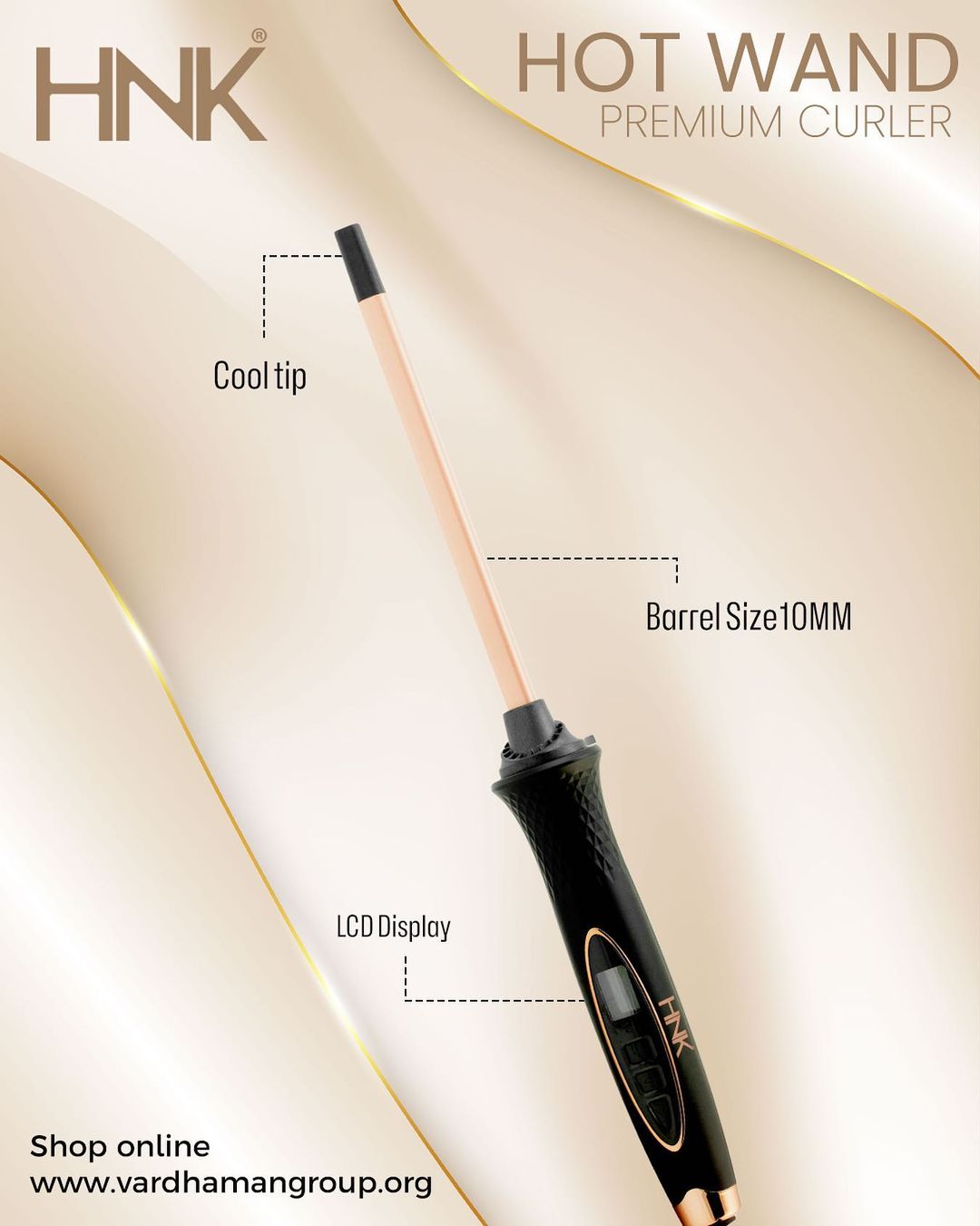 HNK Hot Wand 2.5m cord & 10mm Barrel
