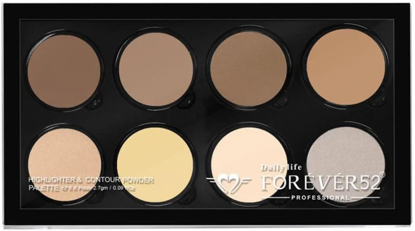 FOREVER 52 8 Color Highlighter Contour Powder Pro Define And Conceal