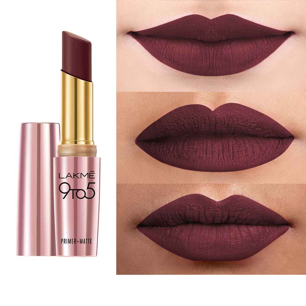 Lakme 9 To 5 Primer + Matte Lipstick - MP2 Ruby Rush