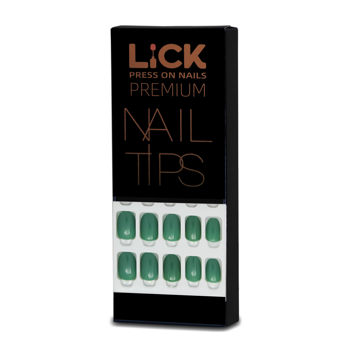 LICK NAILS Maroon Ombre With Cheetah Print Press on Nails