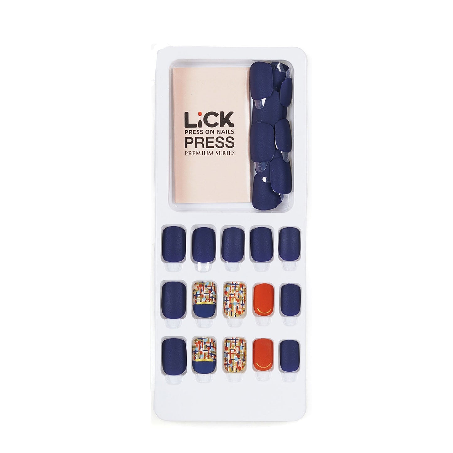 LICK NAILS Lavender Shade Square Press On Nails