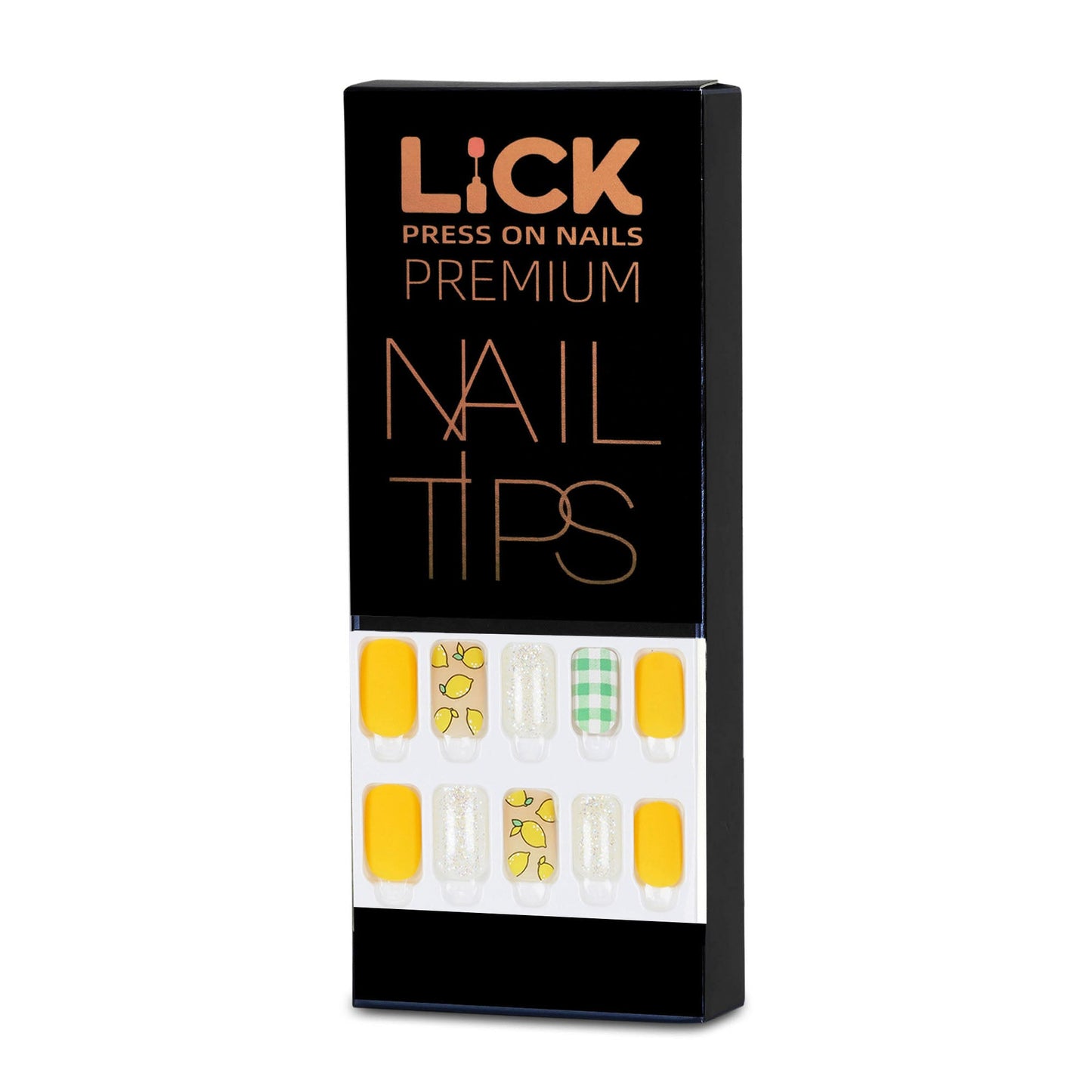 LICK NAILS Oval Shape Nude shade  Press On Nails