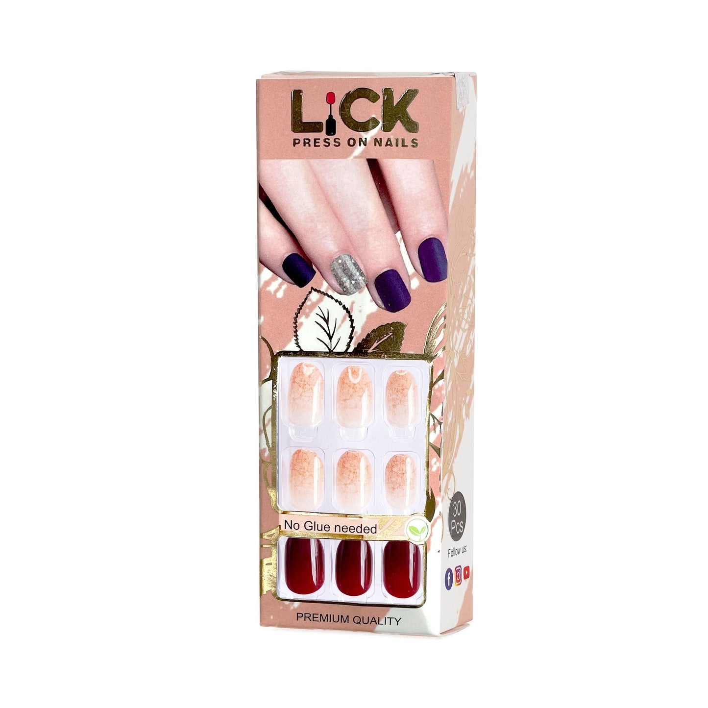 LICK NAILS Mustard Yellow Shade Press on Nails