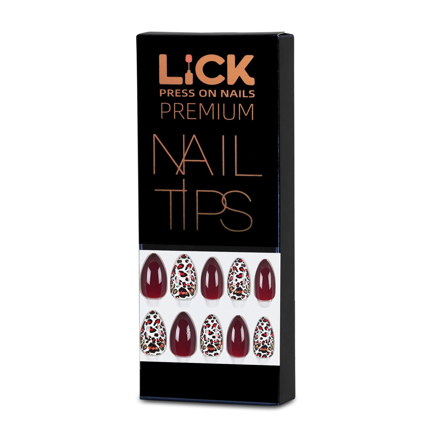 LICK NAILS Chromatic With Peach Pink Press on Nails