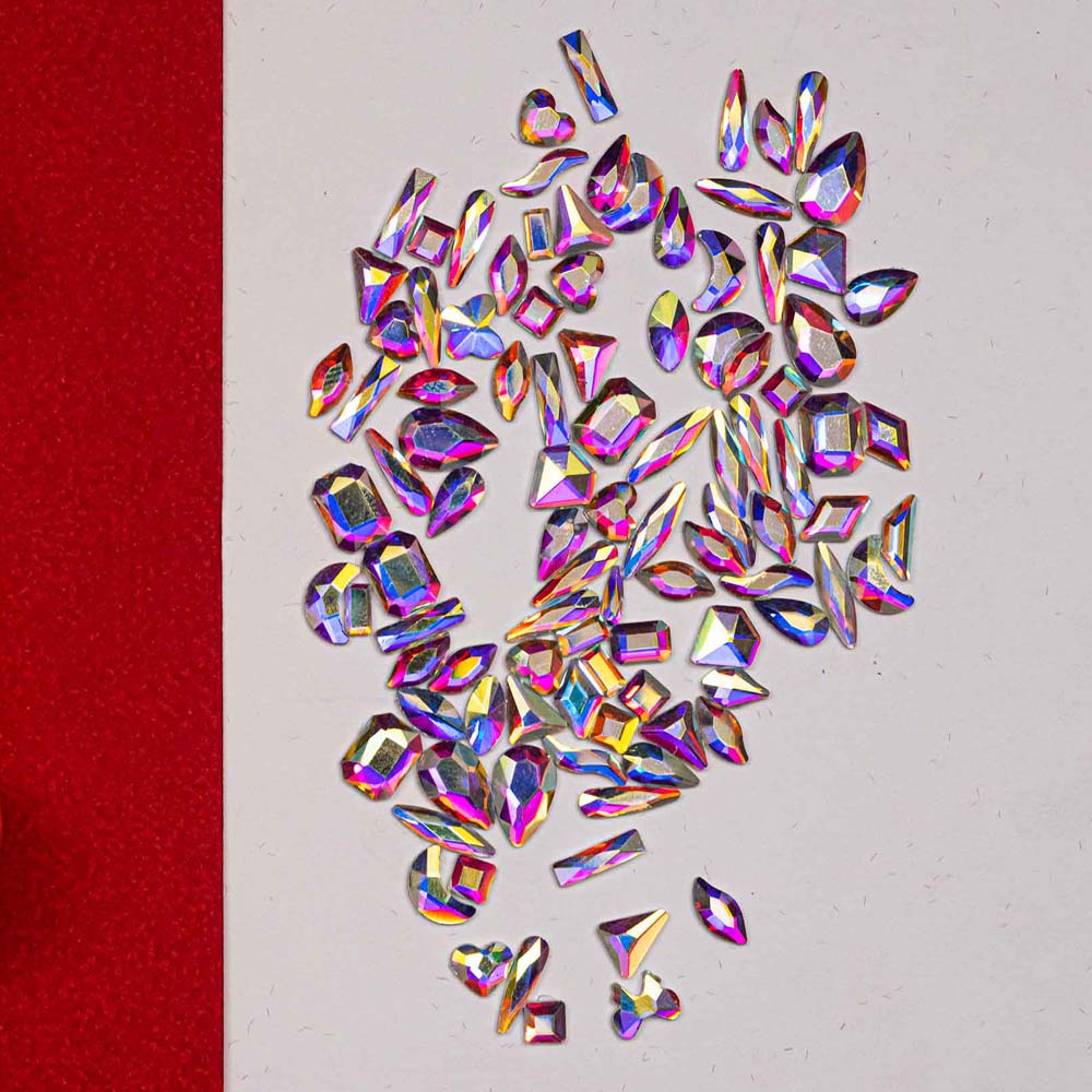 Lick Nails Multi shape rhine stone 100pcs