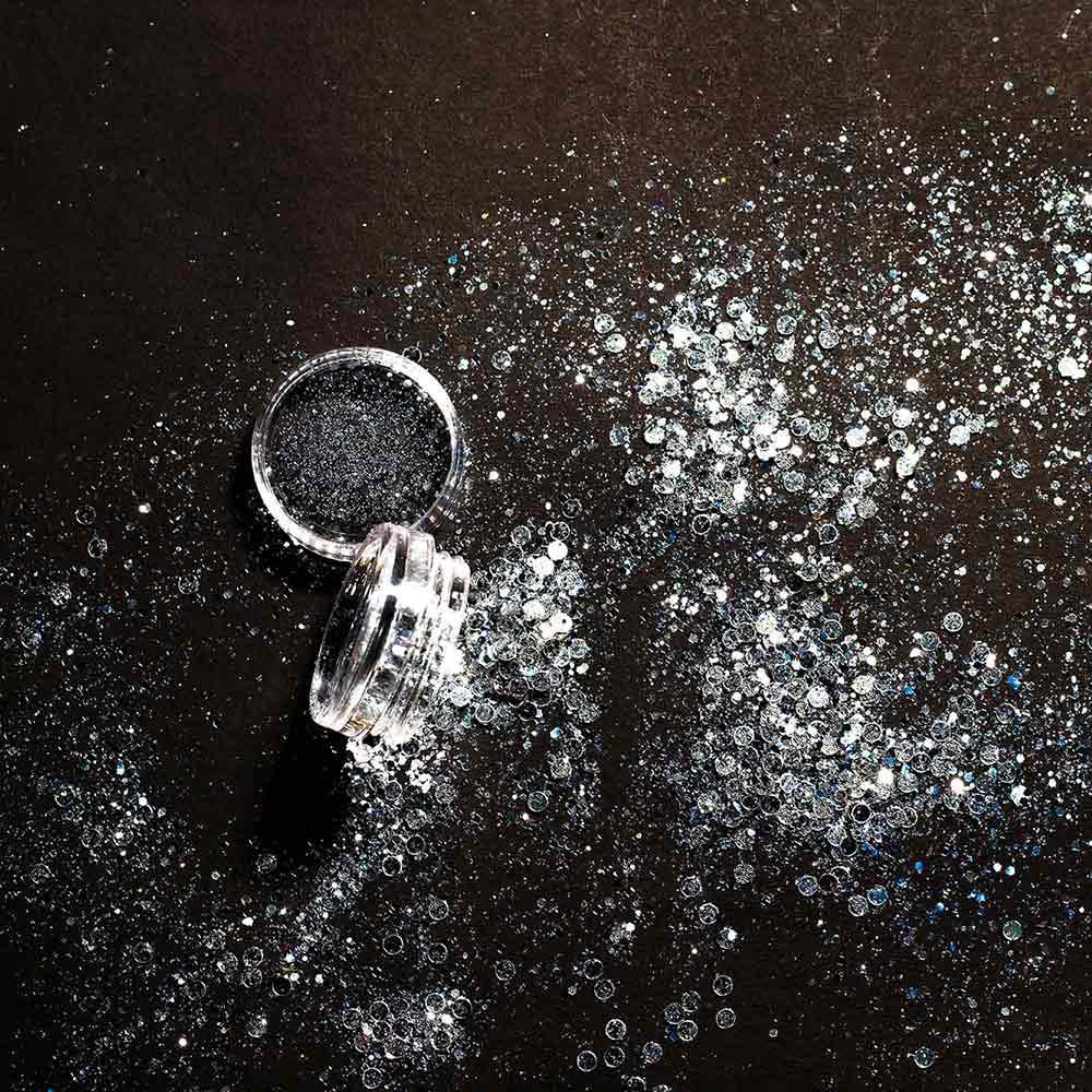 Lick Nails Silver Glitter Mix 1mm(one Box)