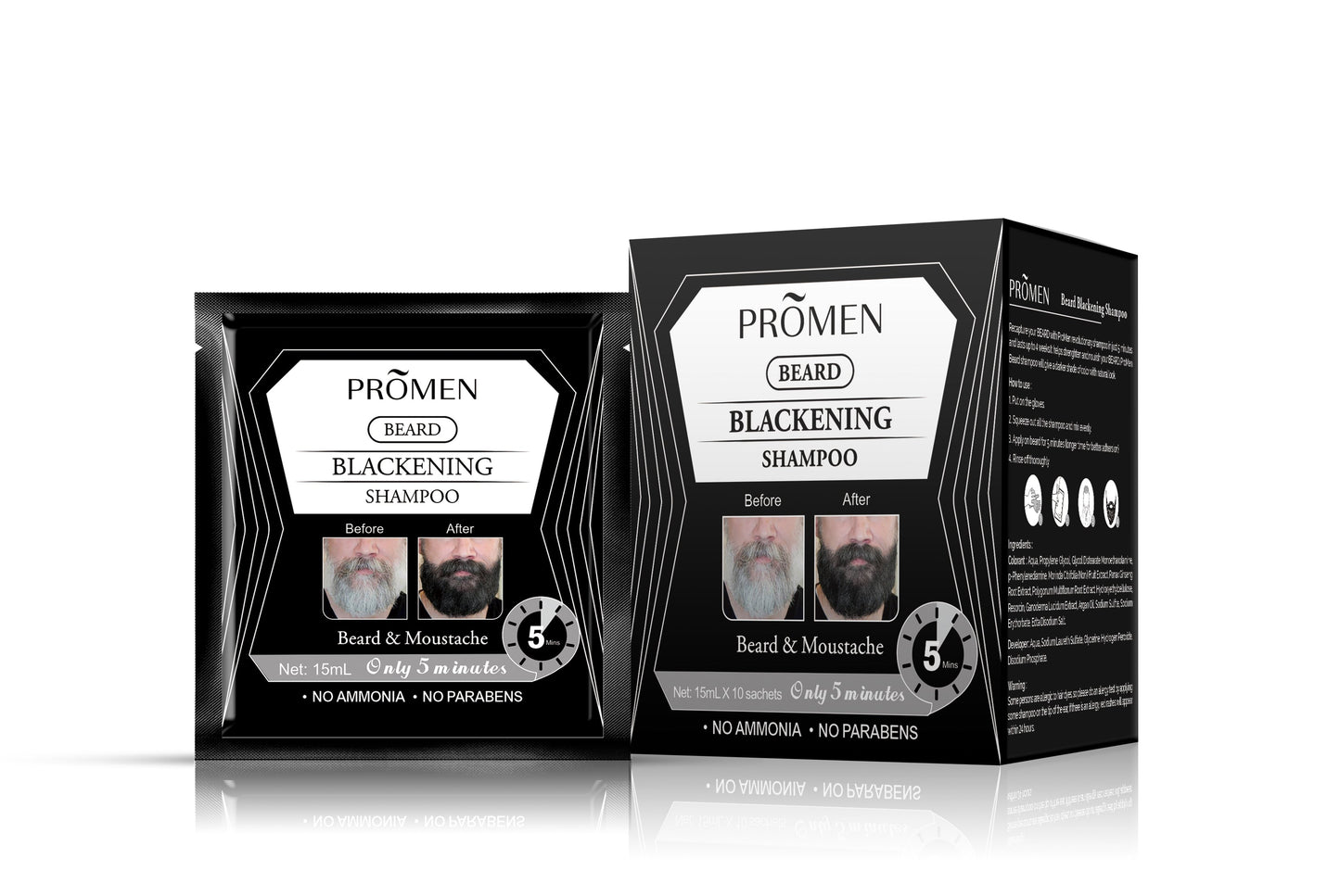 Promen Beard Blackening Shampoo (10 pkt)