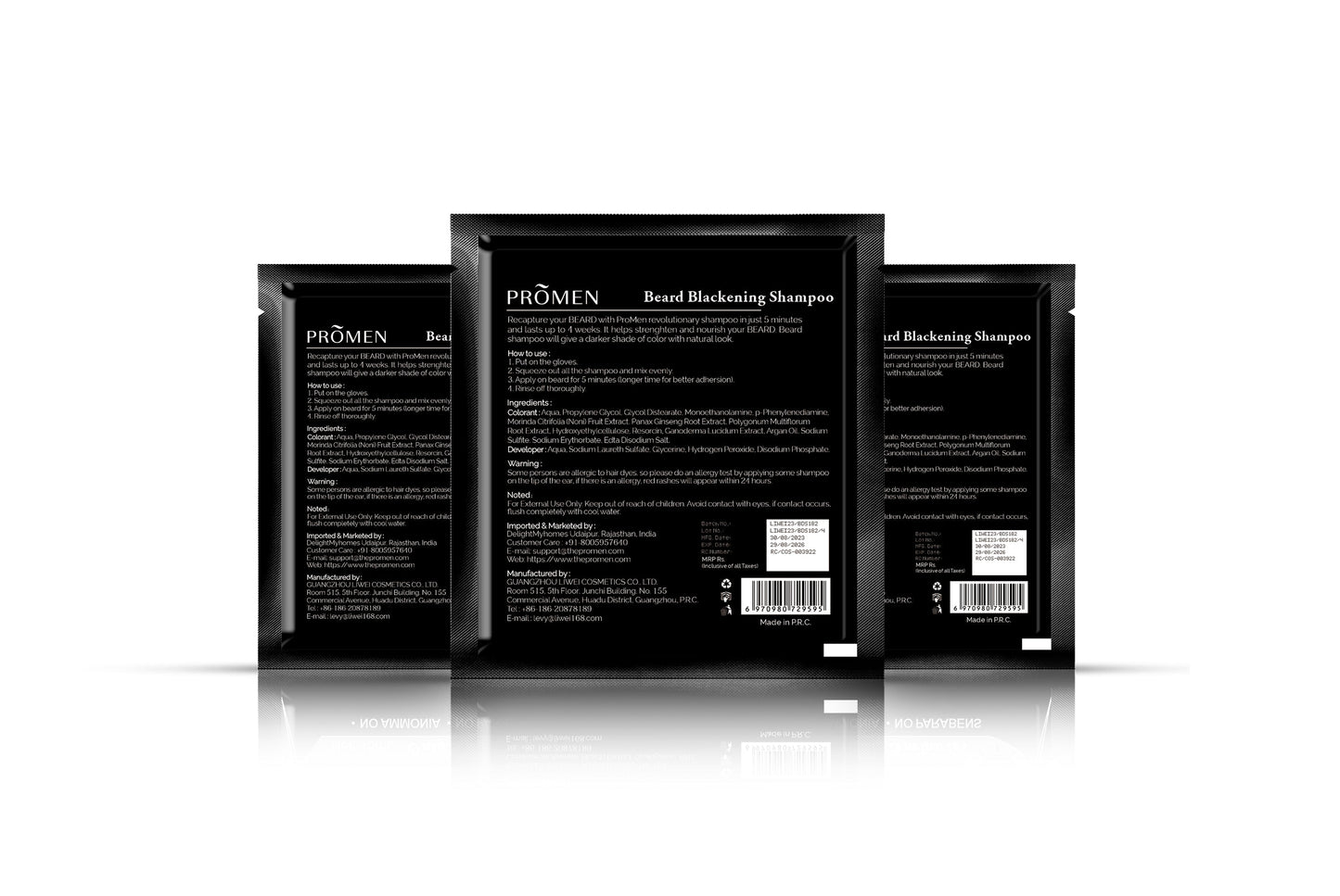 Promen Beard Blackening Shampoo (10 pkt)