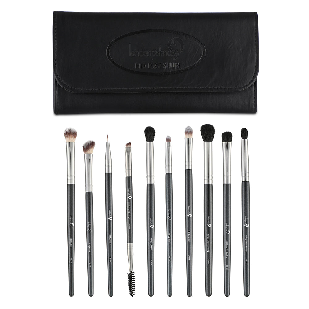 London Prime HD Eye Essential Brush Set 10 Pcs