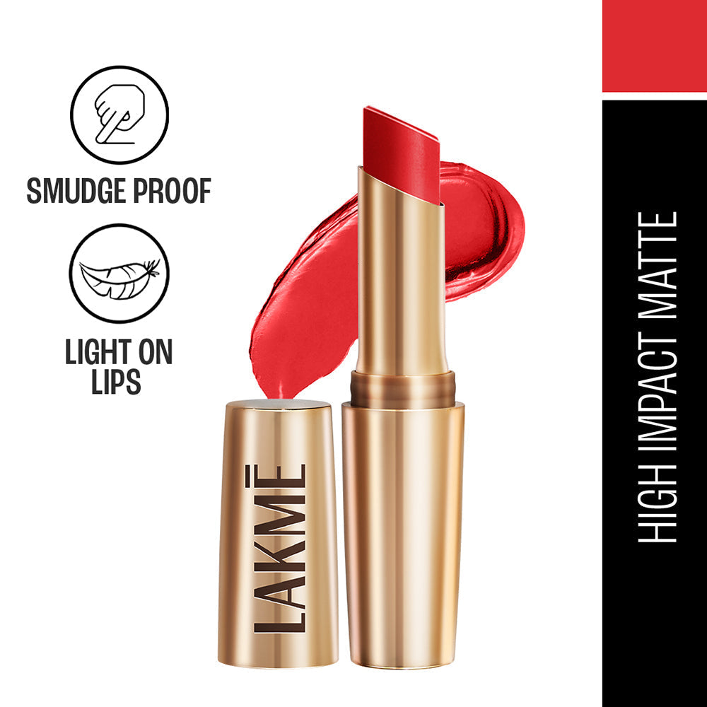 Lakme 9 To 5 Primer + Matte Lipstick - MR1 Red Letter