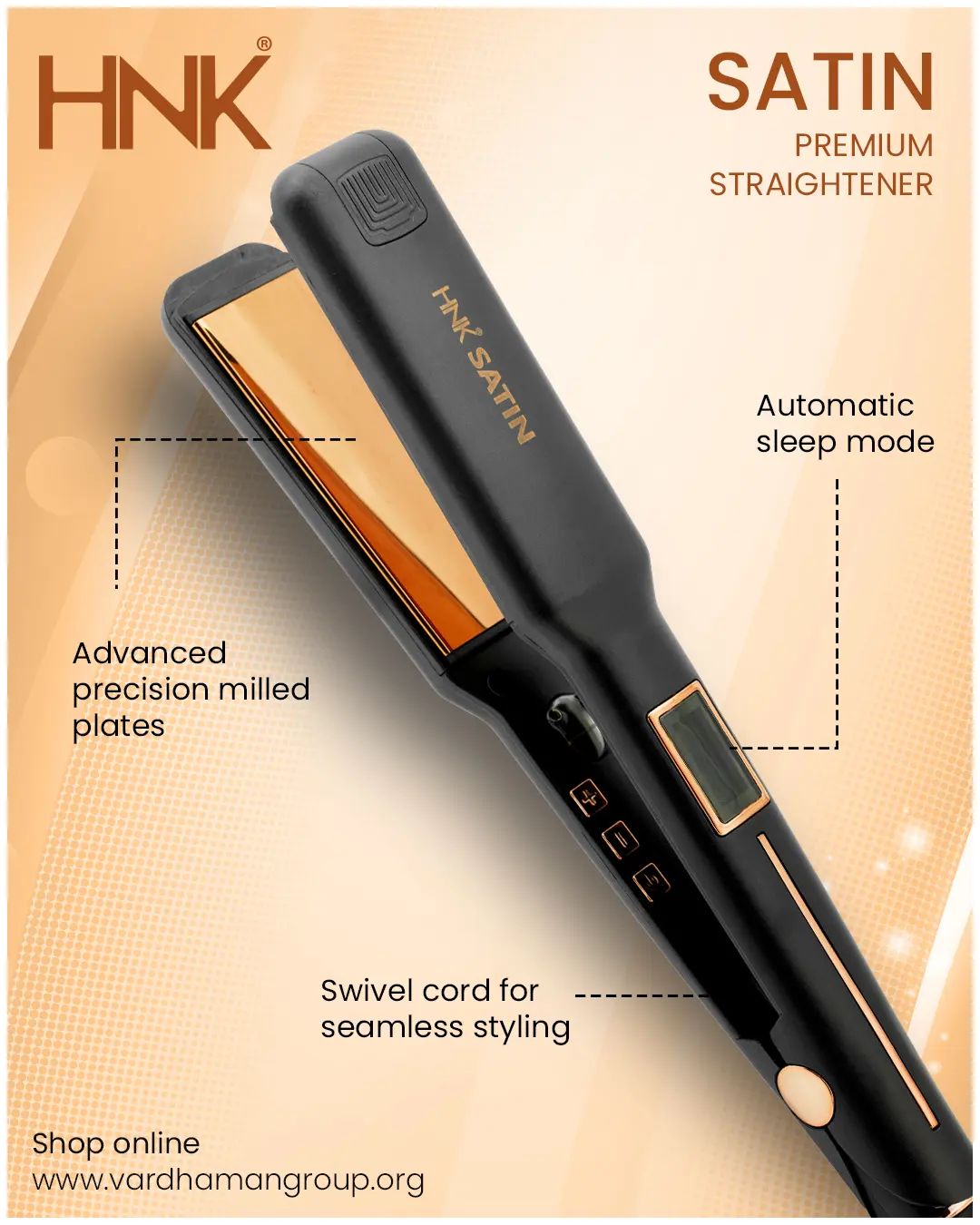 HNK Satin Professional Hair Crimper 210C