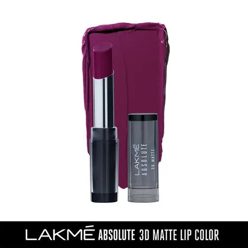Lakme Absolute 3D Lipstick - Purple Evening