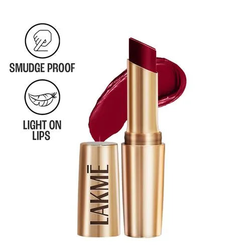 Lakme 9to5 Primer + Matte Lip Color - Burgundy Passion
