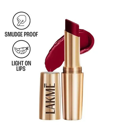 Lakme 9to5 Primer + Matte Lip Color - Burgundy Passion