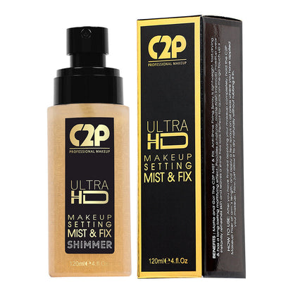 C2P ULTRA HD MAKEUP SETTING MIST & FIX - SHIMMER