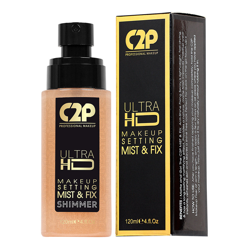 C2P ULTRA HD MAKEUP SETTING MIST & FIX - SHIMMER