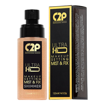 C2P ULTRA HD MAKEUP SETTING MIST & FIX - SHIMMER