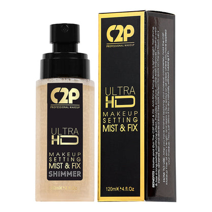 C2P ULTRA HD MAKEUP SETTING MIST & FIX - SHIMMER