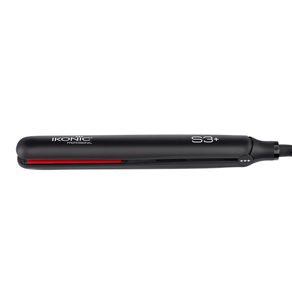 IKONIC S3+ Ceramic Hair Straightener (Black & Red)