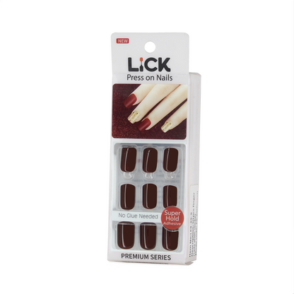 LICK NAILS Classic Nude Square Press On Nails