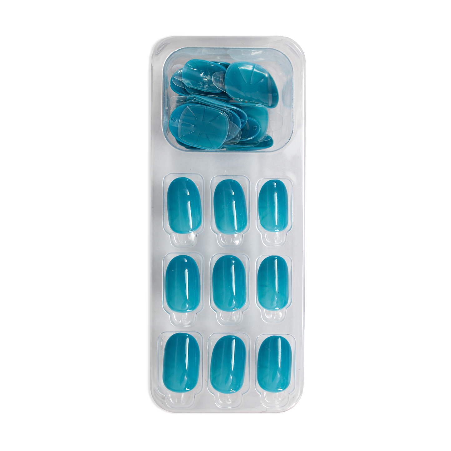 LICK NAILS Oval Shape Turquoise shade Press On Nails