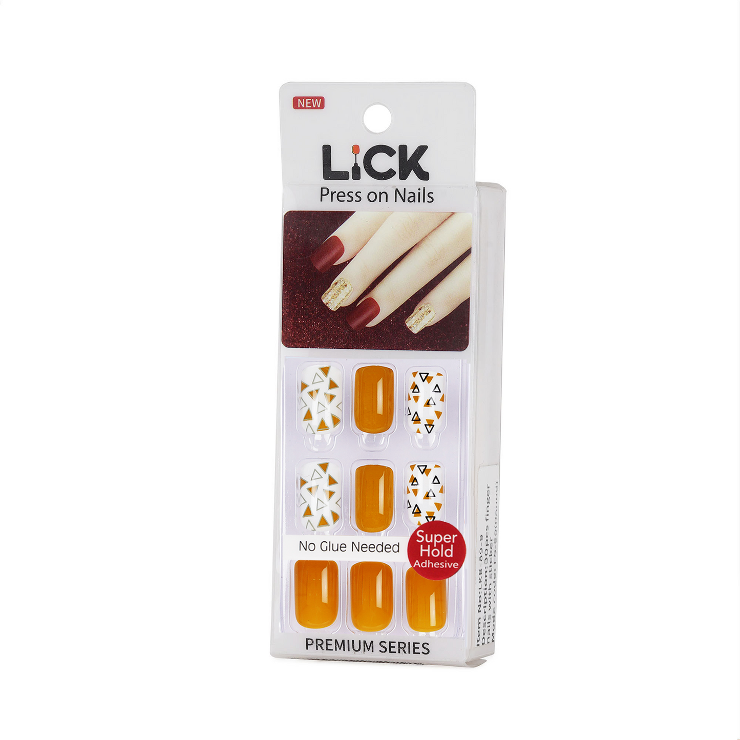LICK NAILS mustard with shade Press On Nails