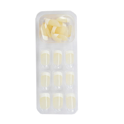 LICK NAILS French Style White Nail Press on Nails