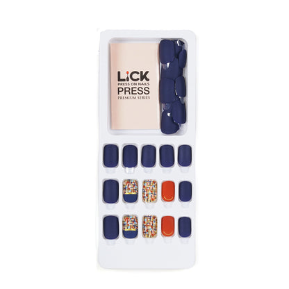 LICK NAILS Lavender Shade Square Press On Nails
