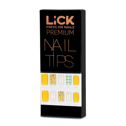 LICK NAILS Oval Shape Nude shade  Press On Nails