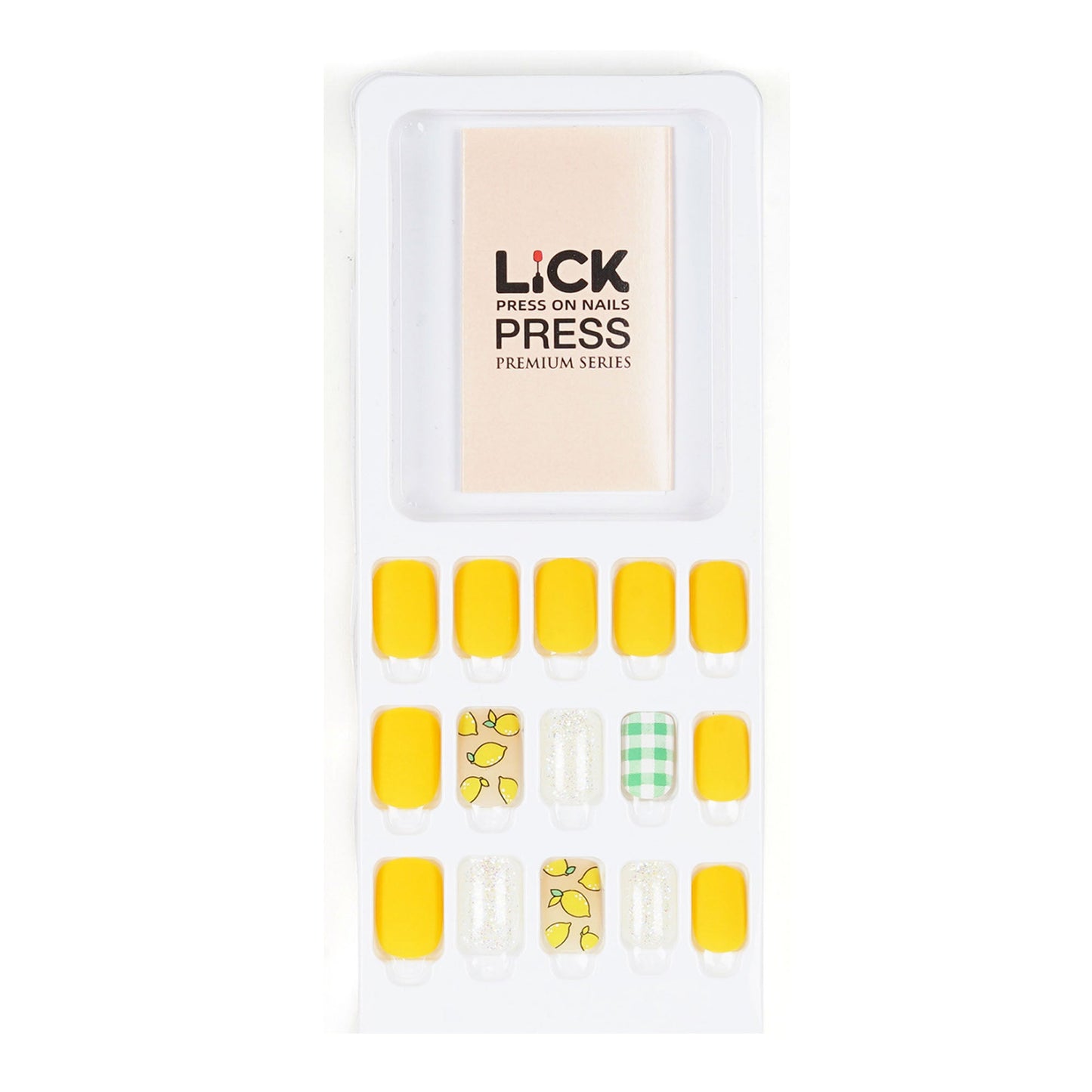 LICK NAILS Oval Shape Nude shade  Press On Nails