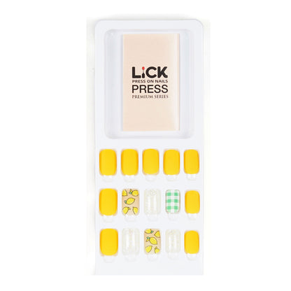 LICK NAILS Oval Shape Nude shade  Press On Nails