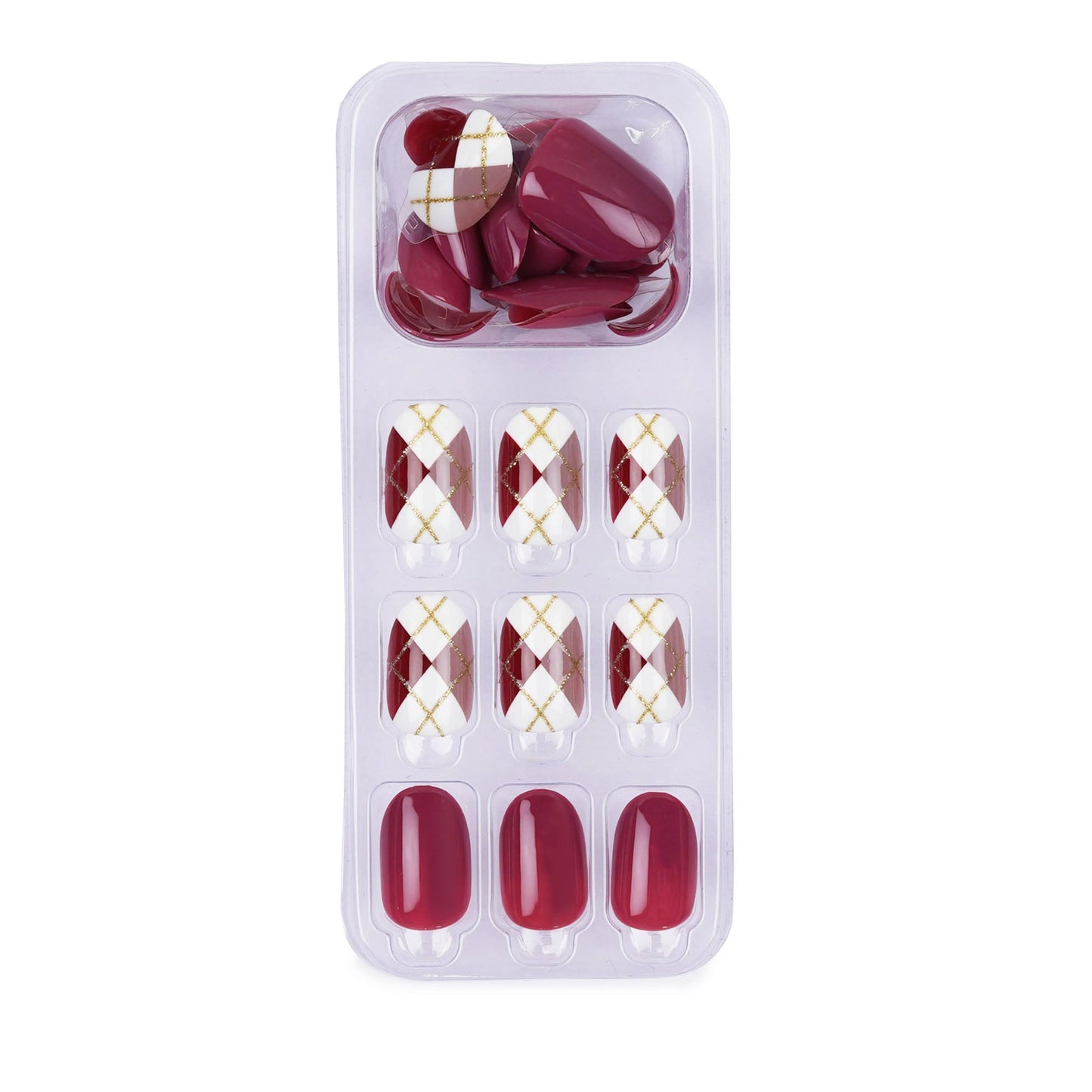 LICK NAILS Nude Printed Press on Nails Press on Nails