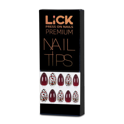 LICK NAILS Chromatic With Peach Pink Press on Nails