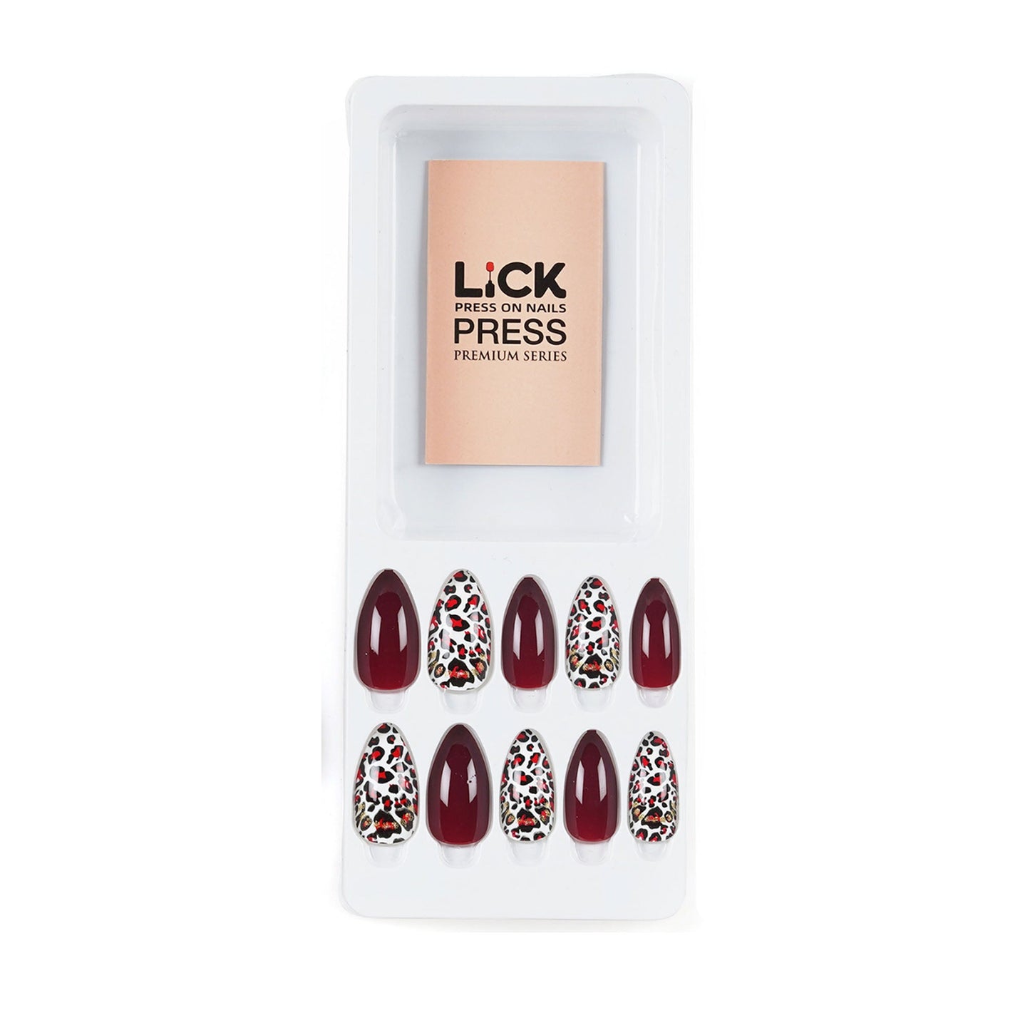LICK NAILS Chromatic With Peach Pink Press on Nails