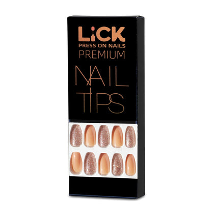 LICK NAILS Multicolor With Animal Print Shade Press on Nails