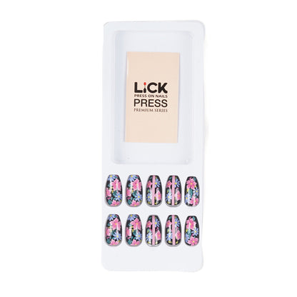 LICK NAILS French Style White Nail Press on Nails