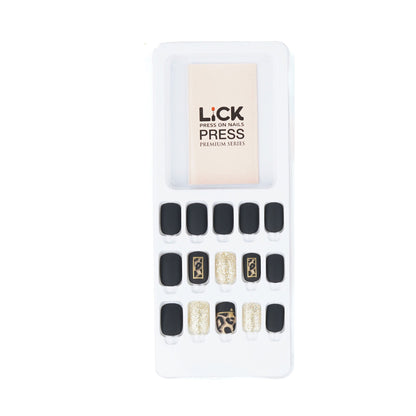 LICK NAILS Checkered Print Sunshine Nails Press on Nails