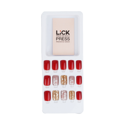 LICK NAILS French Tip forest Green Press on Nails