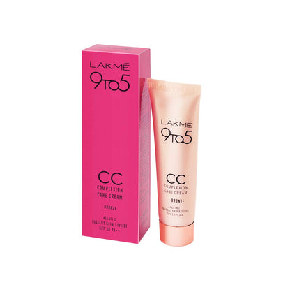 Lakme 9 To 5 Complexion Care Face CC Cream With SPF 30 PA++ - Bronze