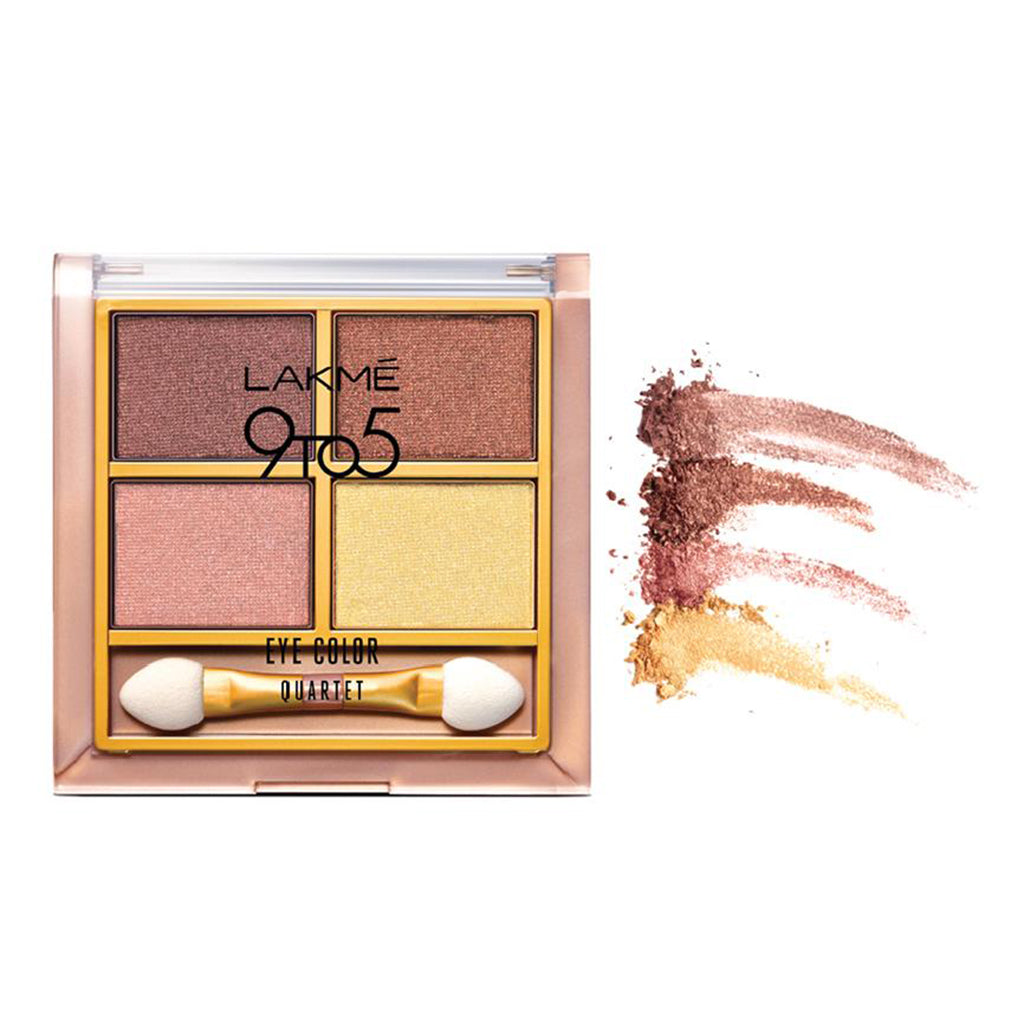 Lakme 9 To 5 Eye Color Quartet Eye Shadow - Desert Rose