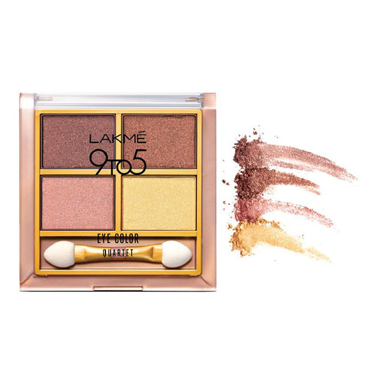 Lakme 9 To 5 Eye Color Quartet Eye Shadow - Desert Rose