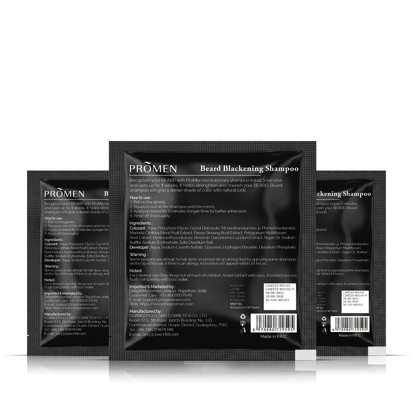 Promen Beard Blackening Shampoo (20 pkt)