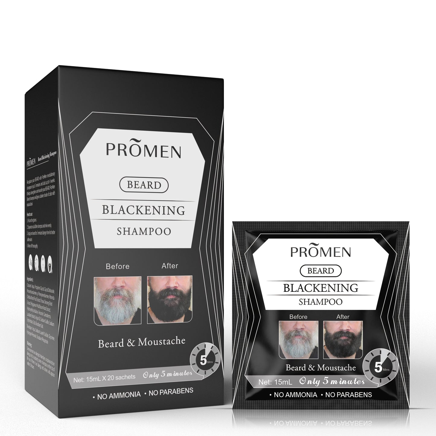 Promen Beard Blackening Shampoo (20 pkt)