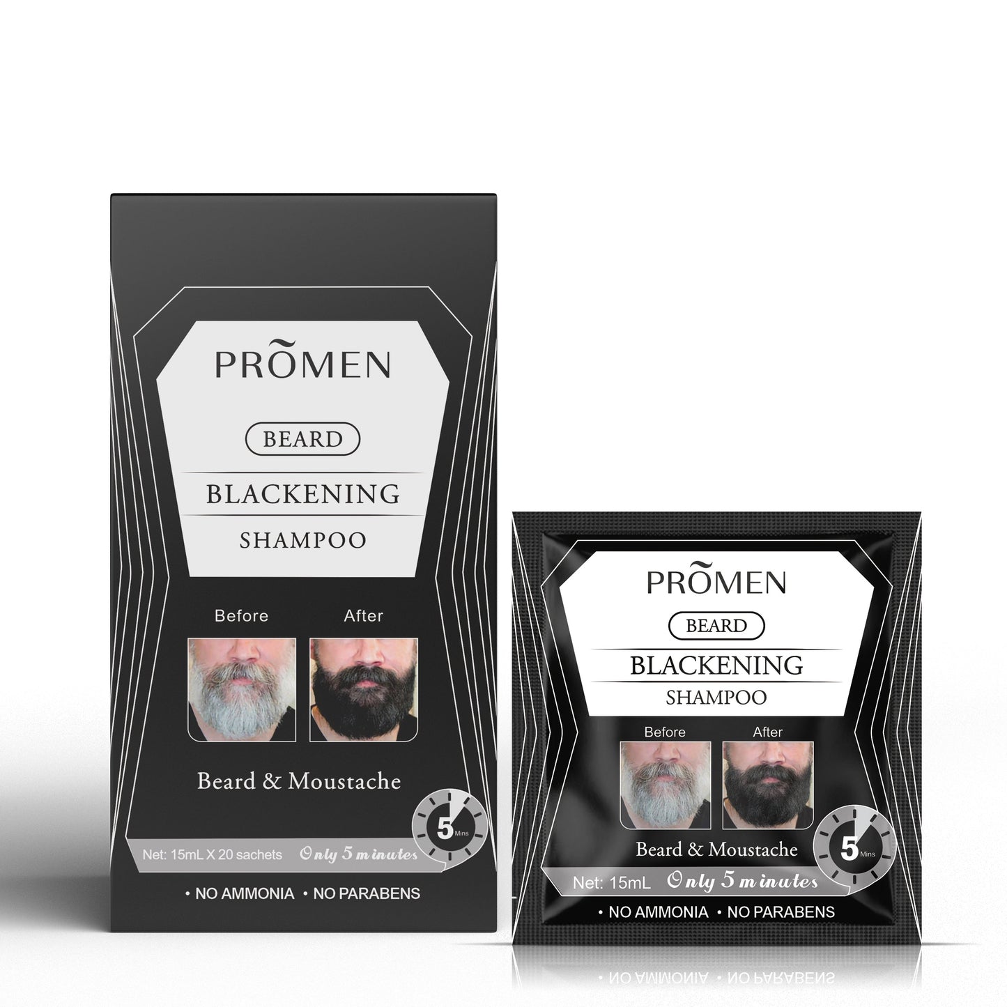 Promen Beard Blackening Shampoo (20 pkt)