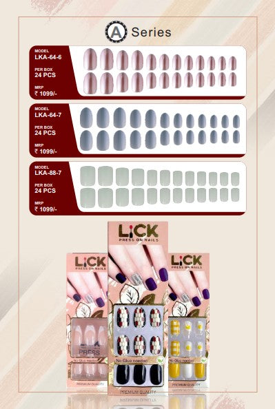 LICK NAILS Press on Premium Nail kit