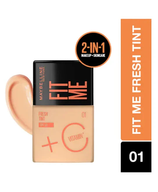 Maybelline New York Fit Me Fresh Tint Foundation With SPF 50 & Vitamin C 30 Ml