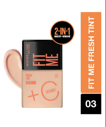 Maybelline New York Fit Me Fresh Tint Foundation With SPF 50 & Vitamin C 30 Ml