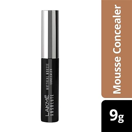 Lakme Absolute Mattereal Mousse Concealer 04 Caramel, 9g