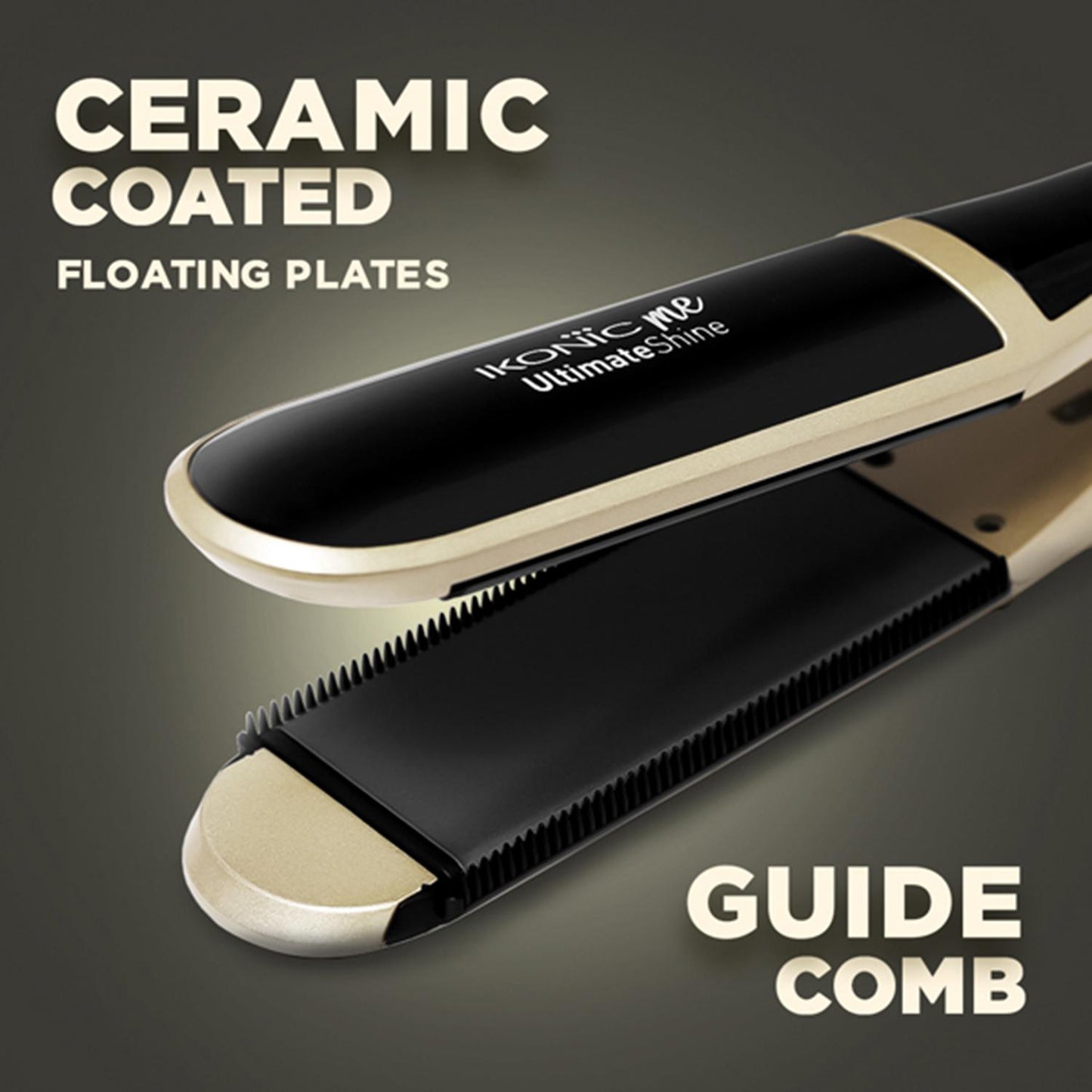 IKONIC Me Ultimate Shine Hair Straightener -Black & Gold