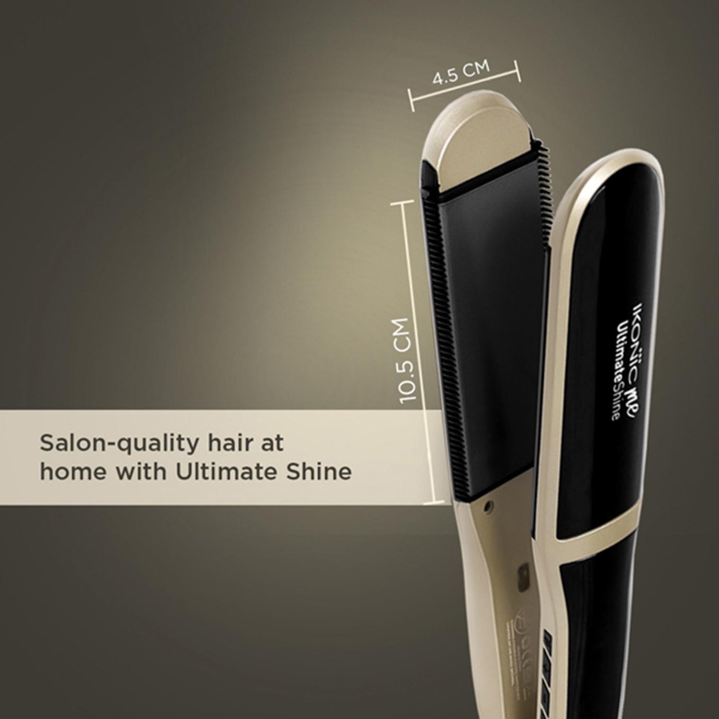 IKONIC Me Ultimate Shine Hair Straightener -Black & Gold
